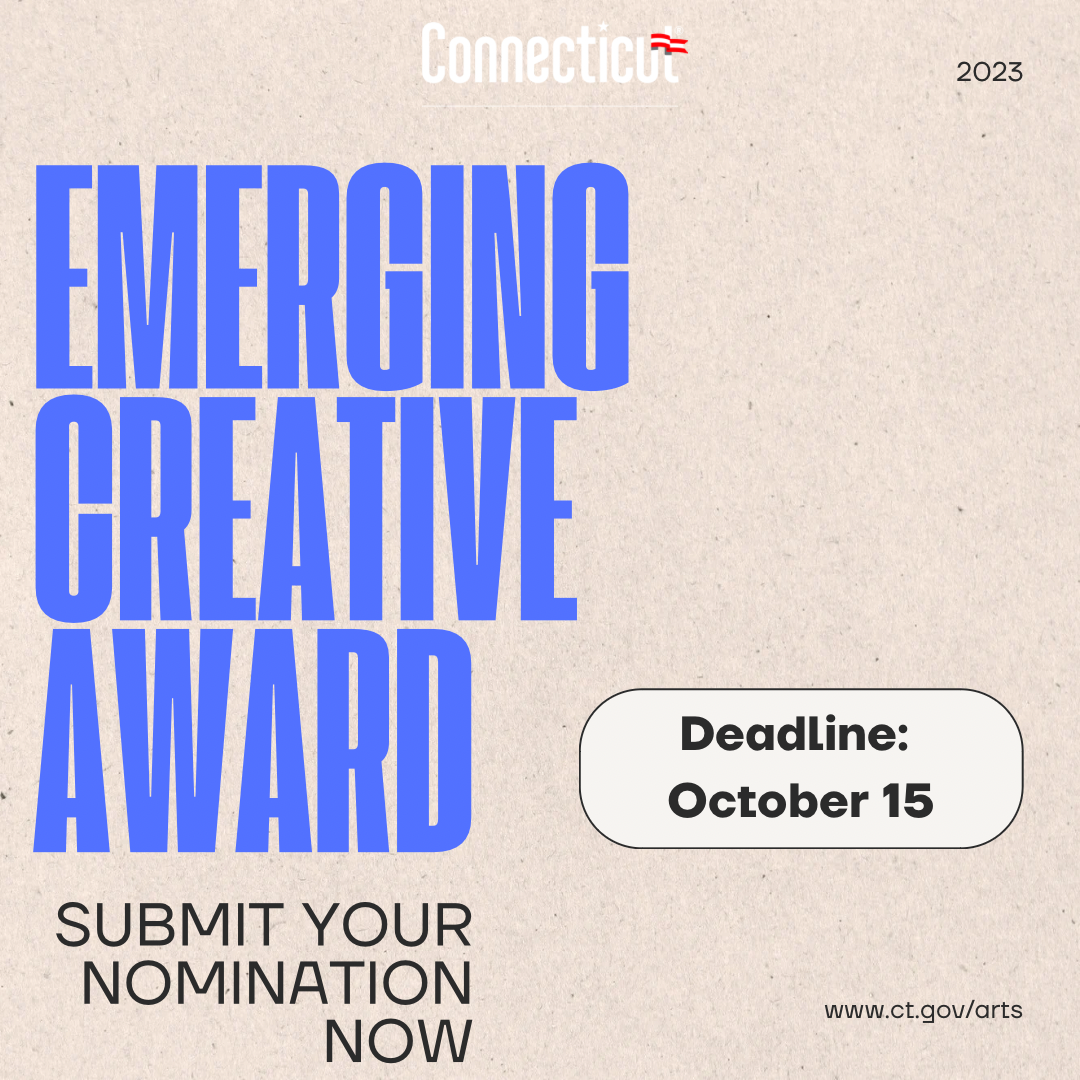 Tan and Blue Emerging Creative graphic