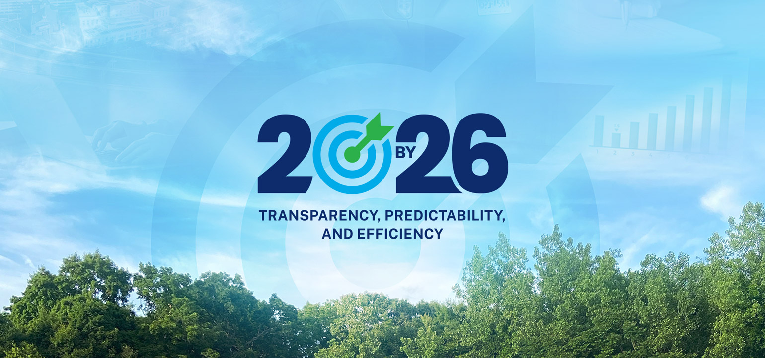 20BY26 cover page image of the sky with trees and the 20BY26 logo