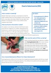 Duarte Galactosemia fact sheet