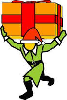 Elf with Holiday Package